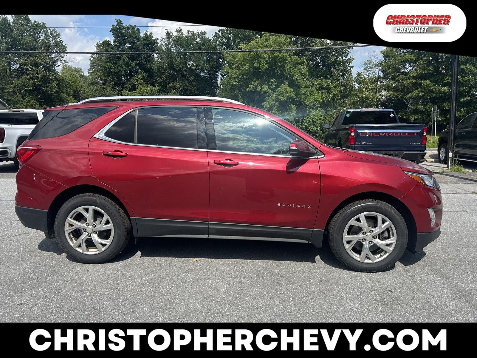 2018 Chevrolet Equinox LT in Cajun Red Tintcoat — front three-quarter view