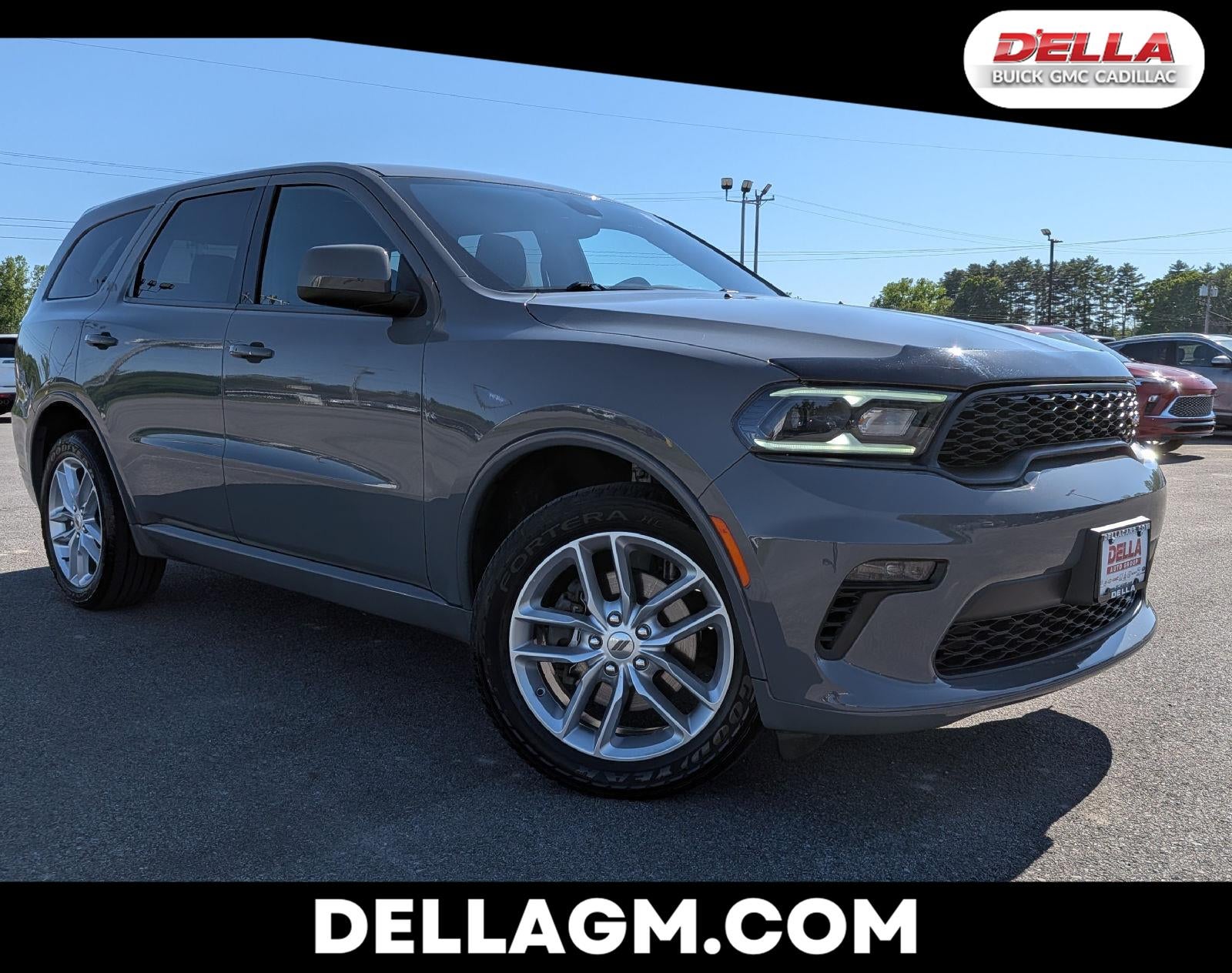 2022 Dodge Durango GT AWD in Gray — front three-quarter view