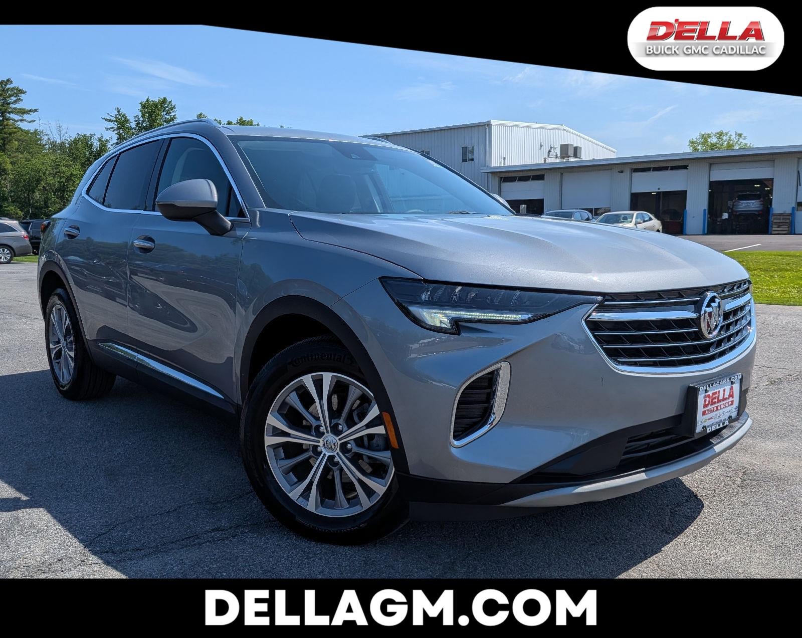 2023 Buick Envision Preferred in Moonstone Gray Metallic — front three-quarter view