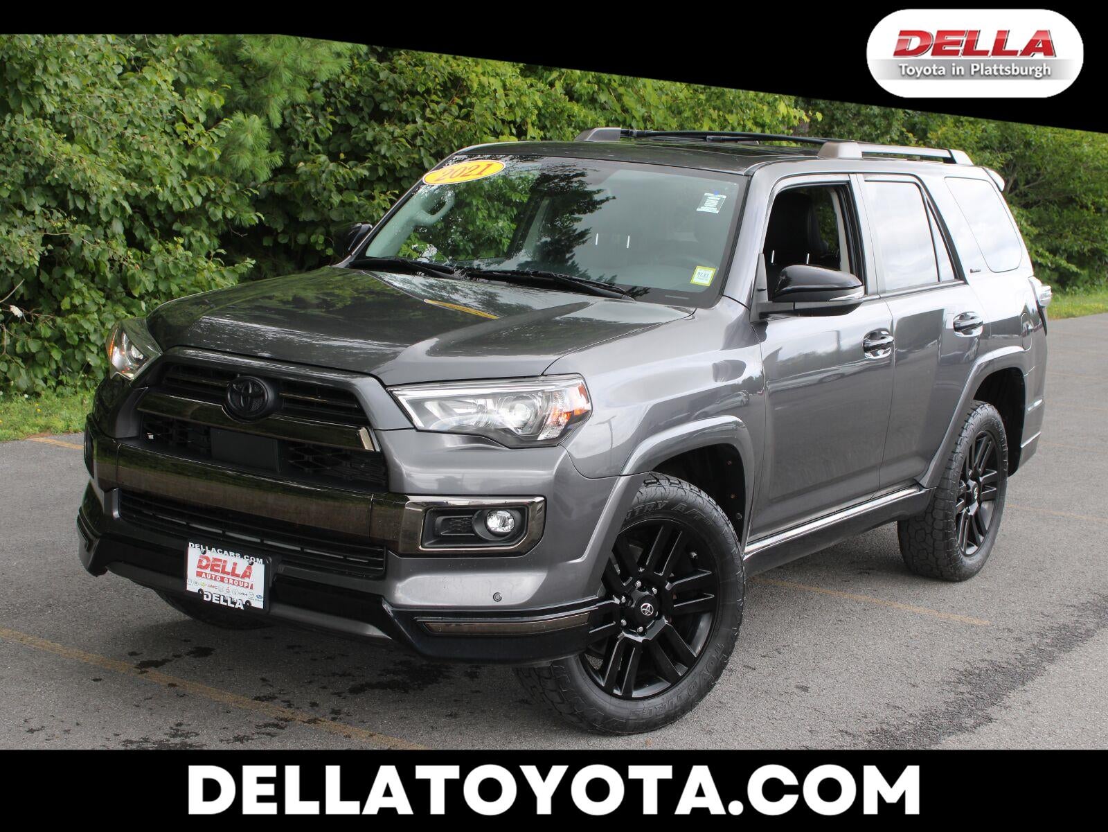 2021 Toyota 4Runner Nightshade in Magnetic Gray Metallic — front three-quarter view