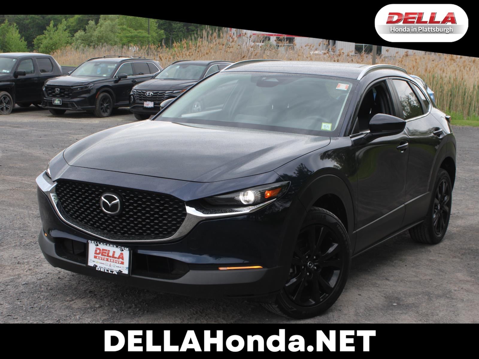 2025 Mazda Mazda CX-30 2.5 S Select Sport All Wheel Drive Automatic in Deep Crystal Blue Mica — front three-quarter view