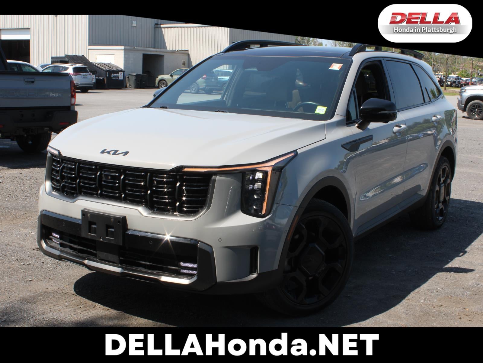 2025 Kia Sorento X-Line SX Prestige All Wheel Drive Auto-Shift Manual in Wolf Gray — front three-quarter view