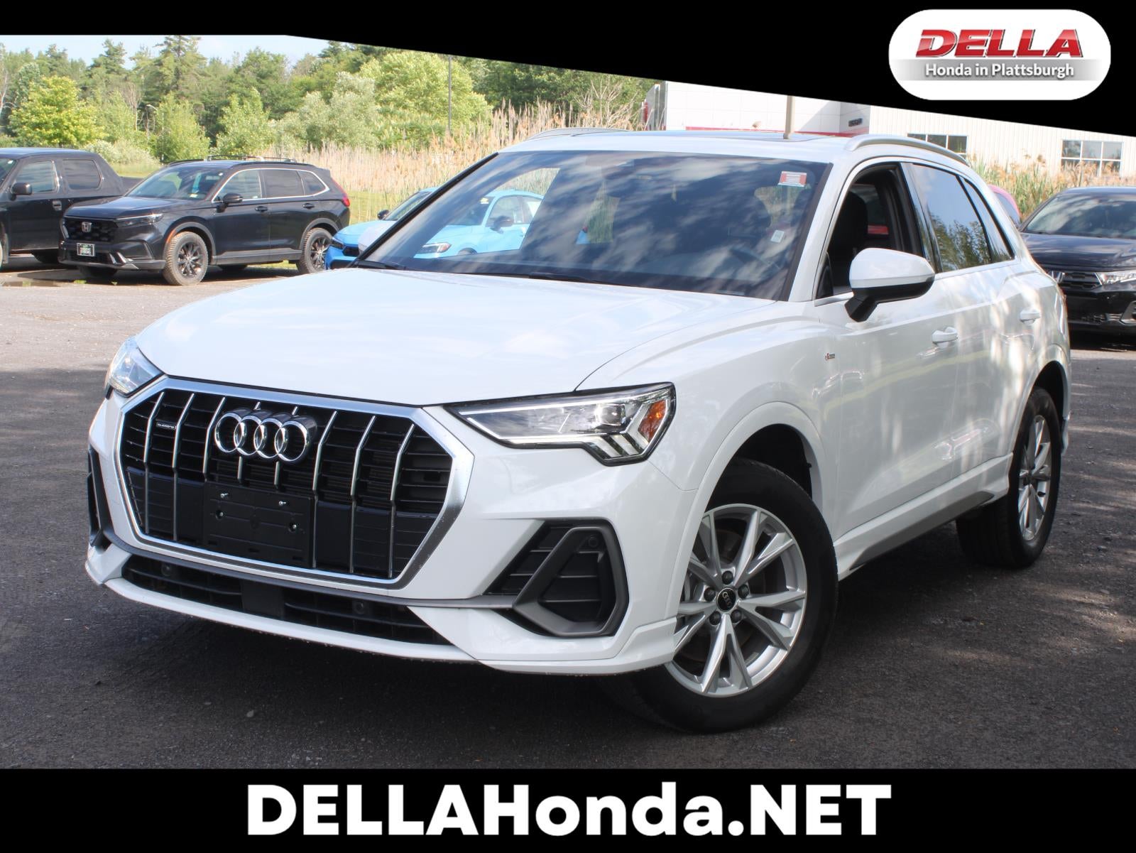 2025 Audi Q3 S line Premium All Wheel Drive Automatic in White — front three-quarter view
