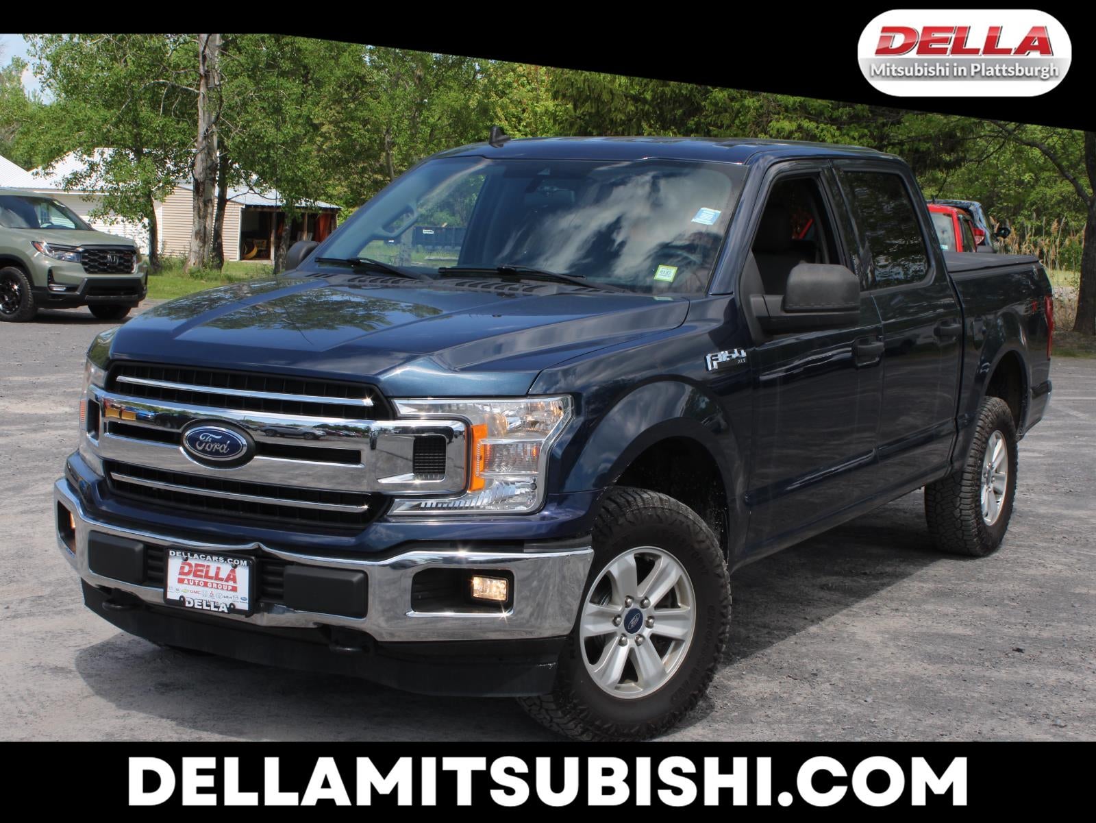 2020 Ford F-150 XLT in Blue Jeans Metallic — front three-quarter view