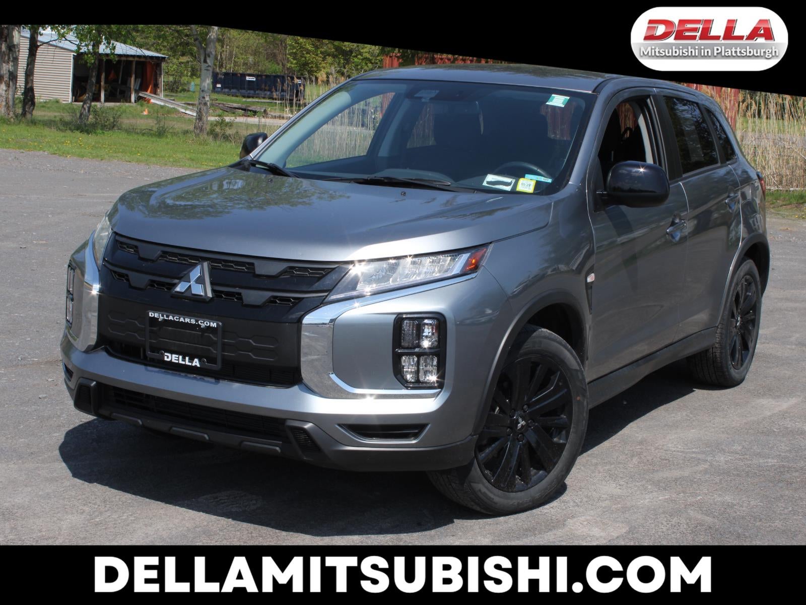 2024 Mitsubishi Outlander Sport LE in Mercury Gray Metallic — front three-quarter view