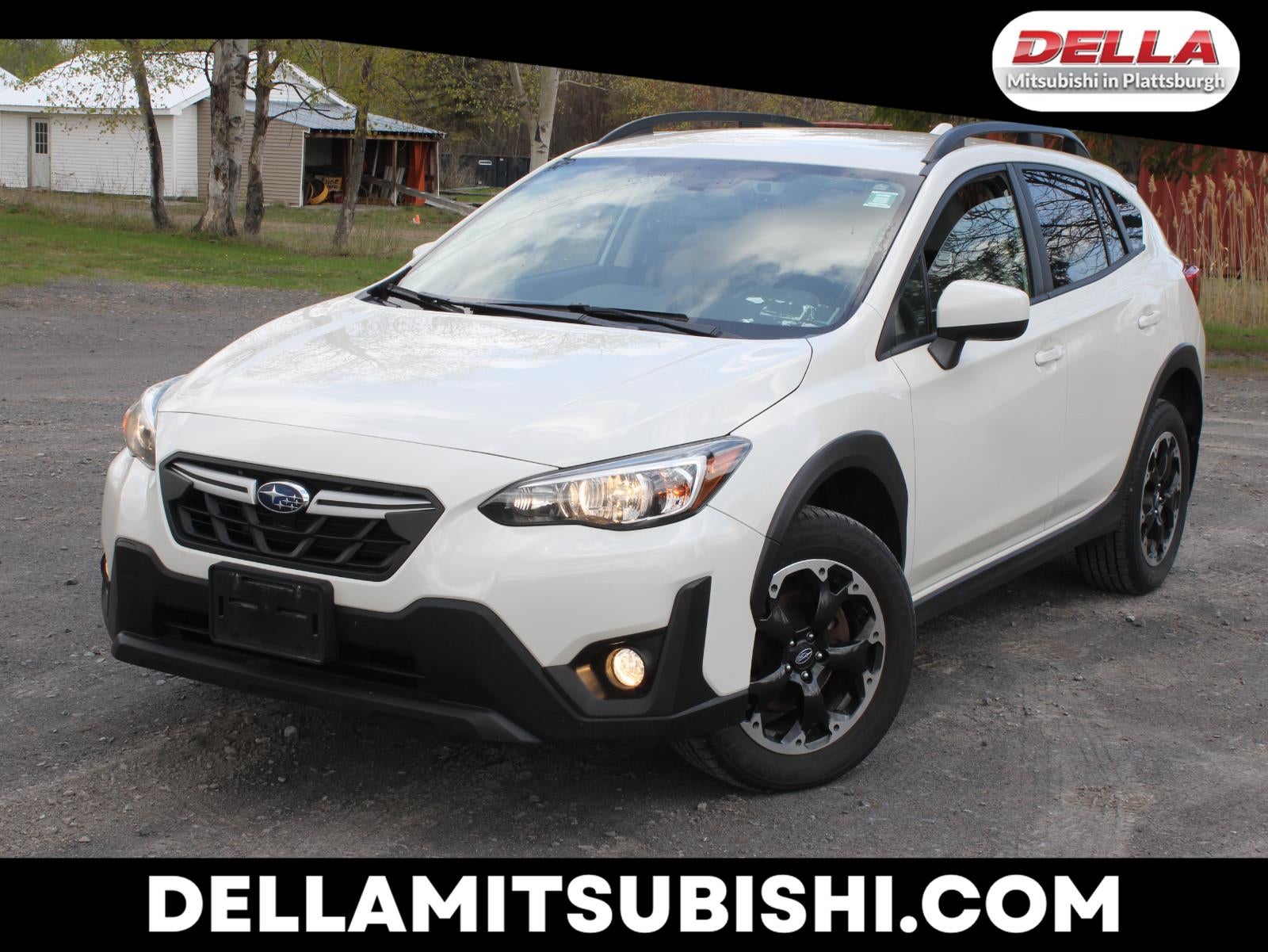 2022 Subaru Crosstrek Premium in Crystal White Pearl — front three-quarter view