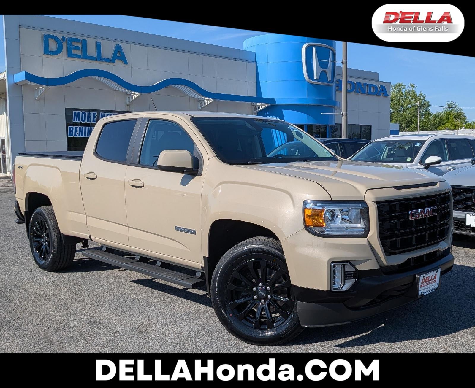 2021 GMC Canyon 4WD Elevation in Desert Sand Metallic — front three-quarter view