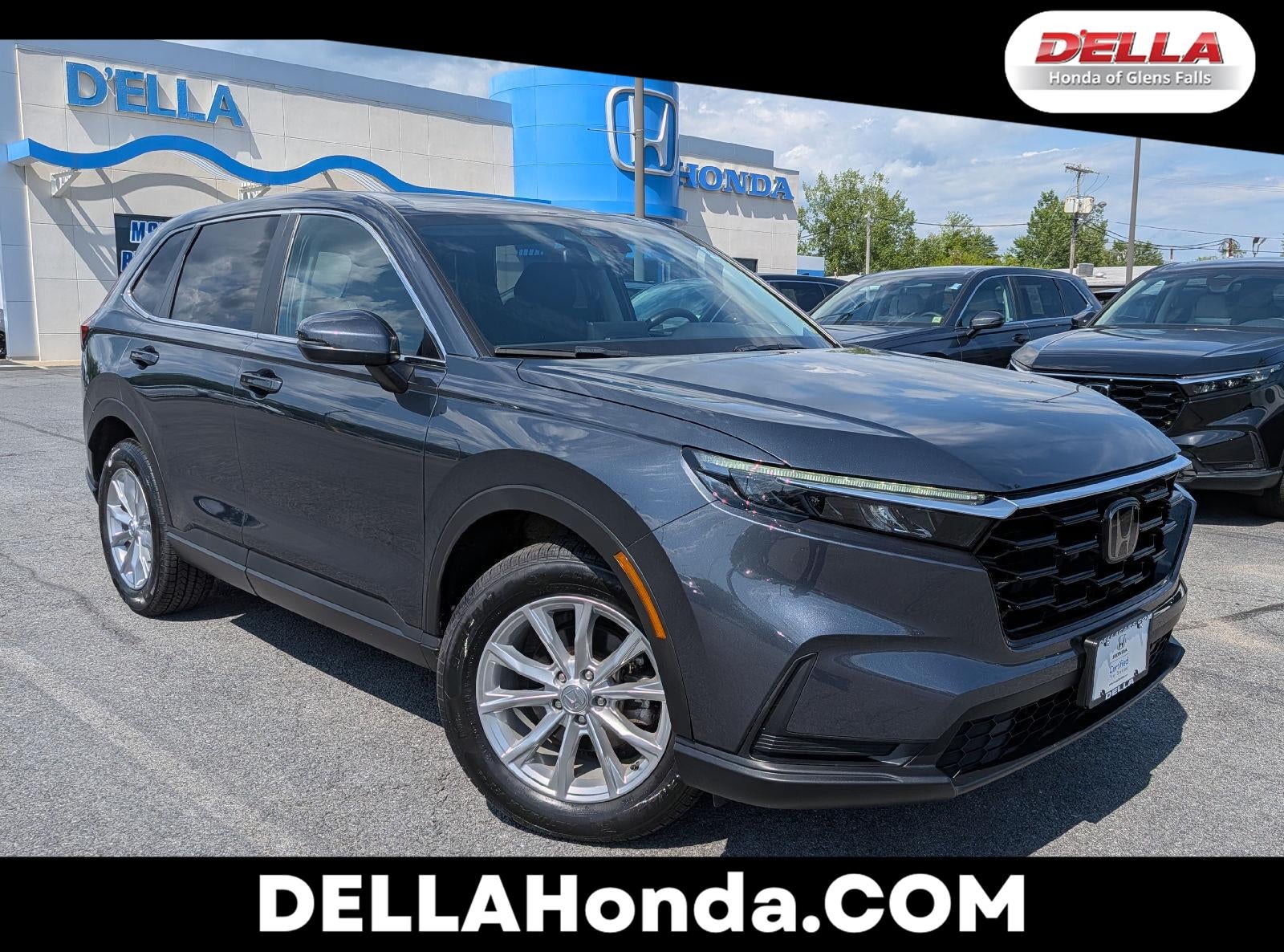 2024 Honda CR-V EX in Meteorite Gray Metallic — front three-quarter view