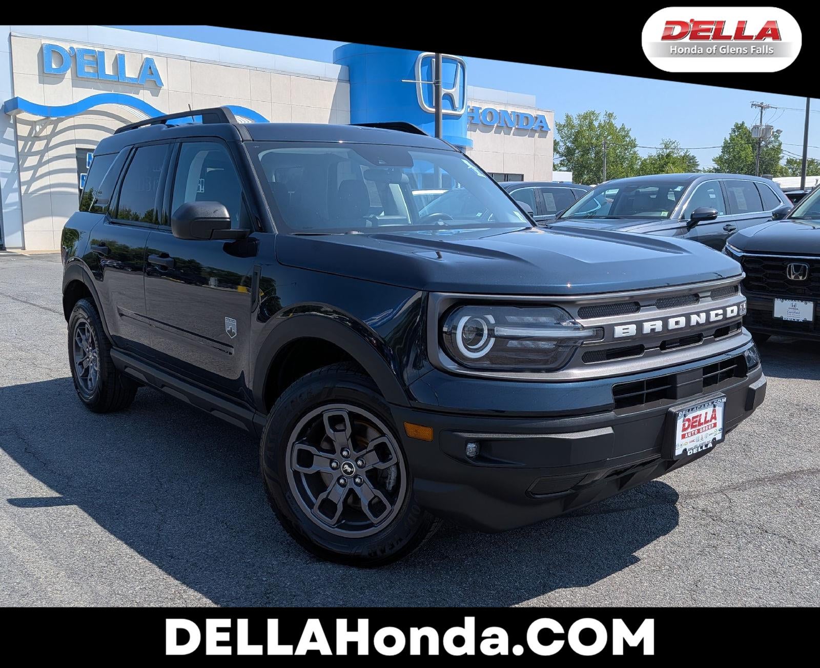 2022 Ford Bronco Sport Big Bend in Alto Blue Metallic Tinted Clearcoat — front three-quarter view
