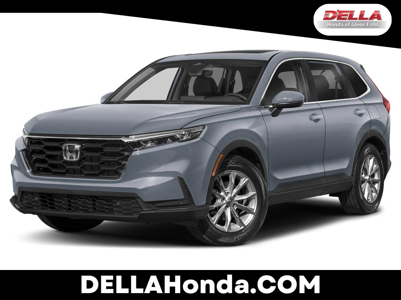 2025 Honda CR-V EX-L in Urban Gray Pearl — front three-quarter view