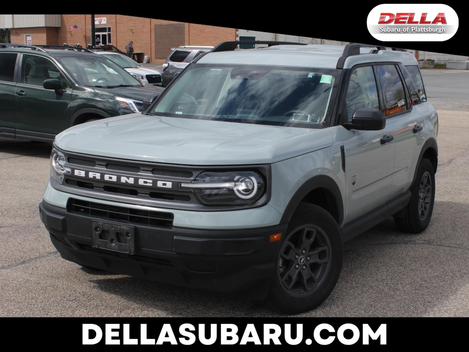 2024 Ford Bronco Sport Big Bend in Cactus Gray — front three-quarter view