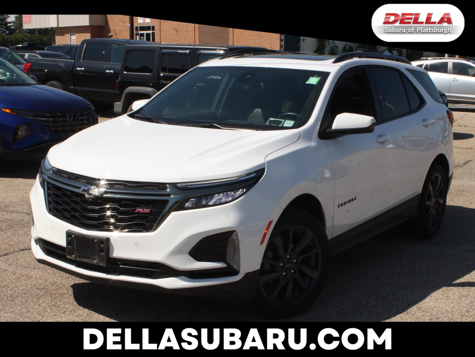 2023 Chevrolet Equinox RS in Summit White — front three-quarter view
