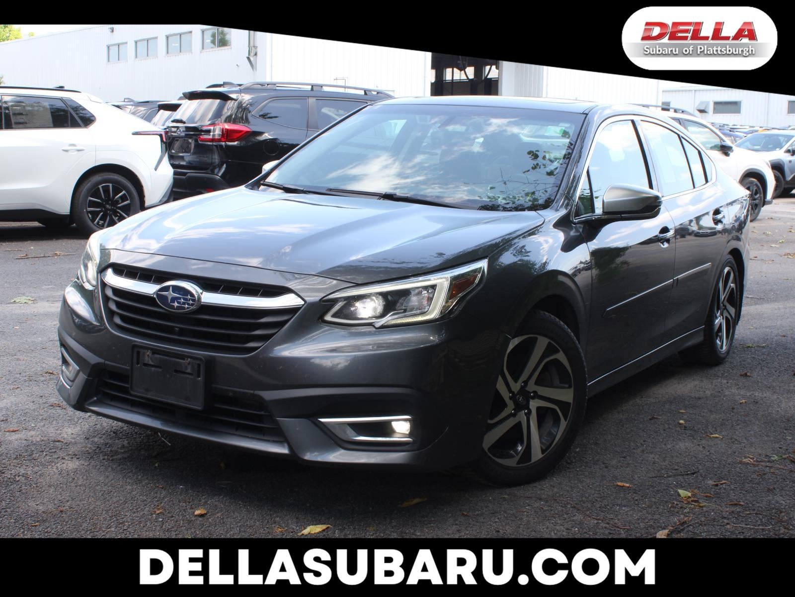 2021 Subaru Legacy Touring XT in Magnetite Gray Metallic — front three-quarter view