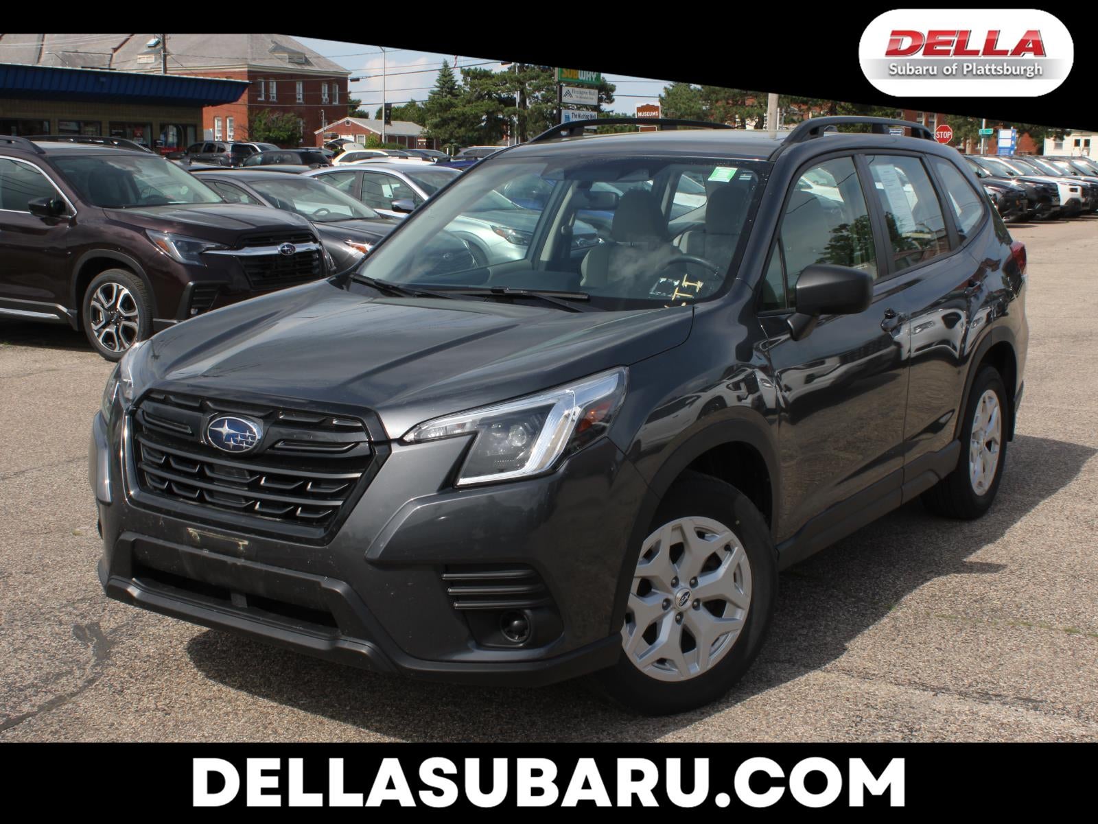 2024 Subaru Forester Base in Magnetite Gray Metallic — front three-quarter view