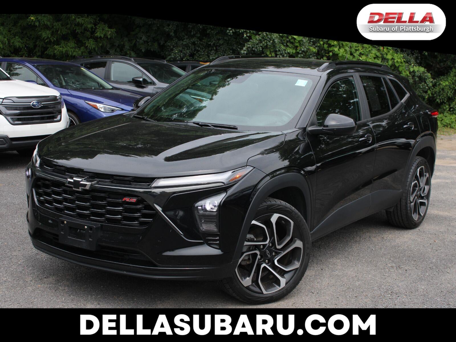 2024 Chevrolet Trax 2RS in Mosaic Black Metallic — front three-quarter view