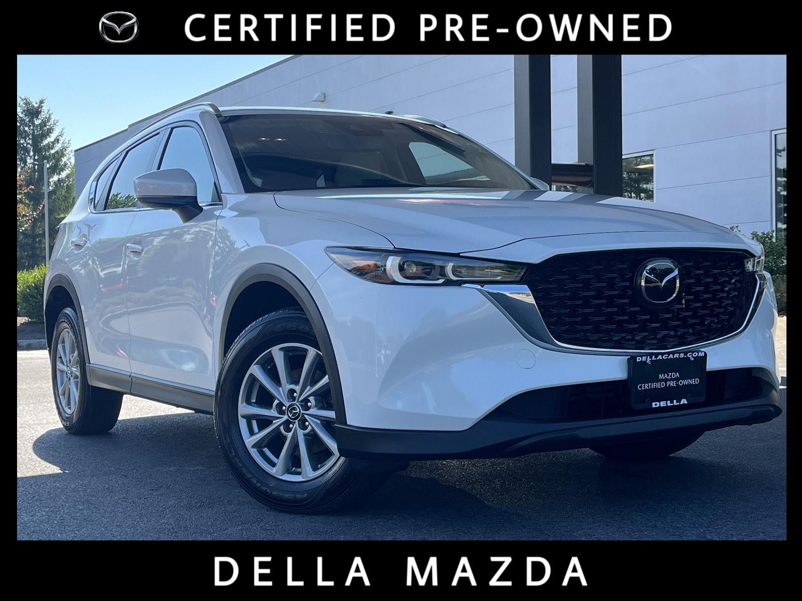 2023 Mazda Mazda CX-5 2.5 S Preferred Package in Rhodium White Metallic — front three-quarter view