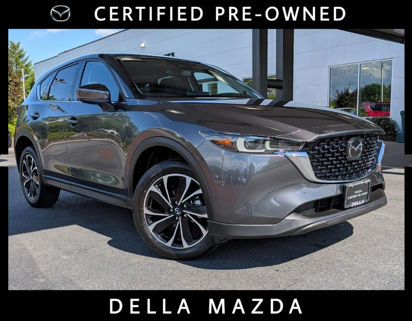 2023 Mazda Mazda CX-5 2.5 S Premium Plus Package in Machine Gray Metallic — front three-quarter view