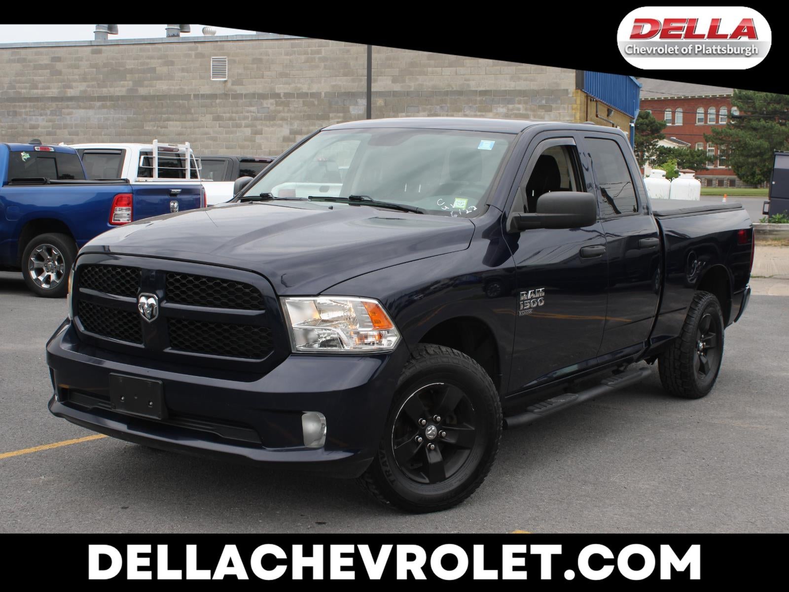2019 RAM 1500 Classic Express Quad Cab 4x4 6'4" Box in Blue — front three-quarter view