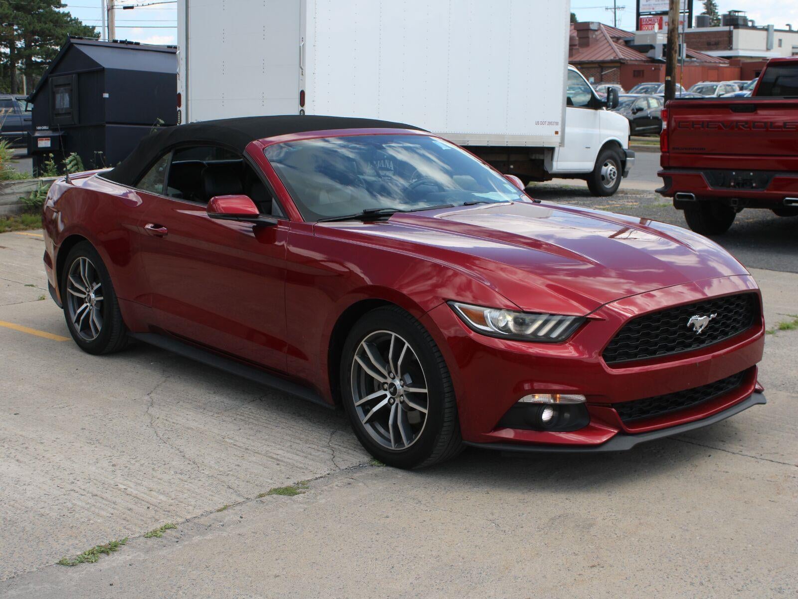 2016 Ford Mustang — rear three-quarter view