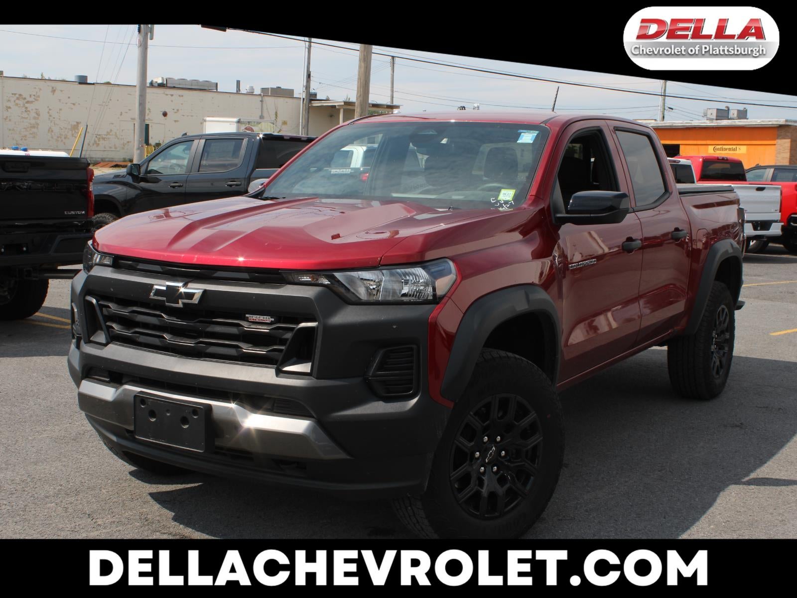 2026 Chevrolet Colorado Trail Boss in Radiant Red Tintcoat — front three-quarter view
