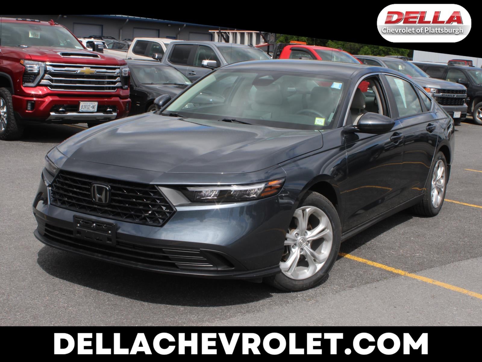2024 Honda Accord Sedan LX in Gray — front three-quarter view
