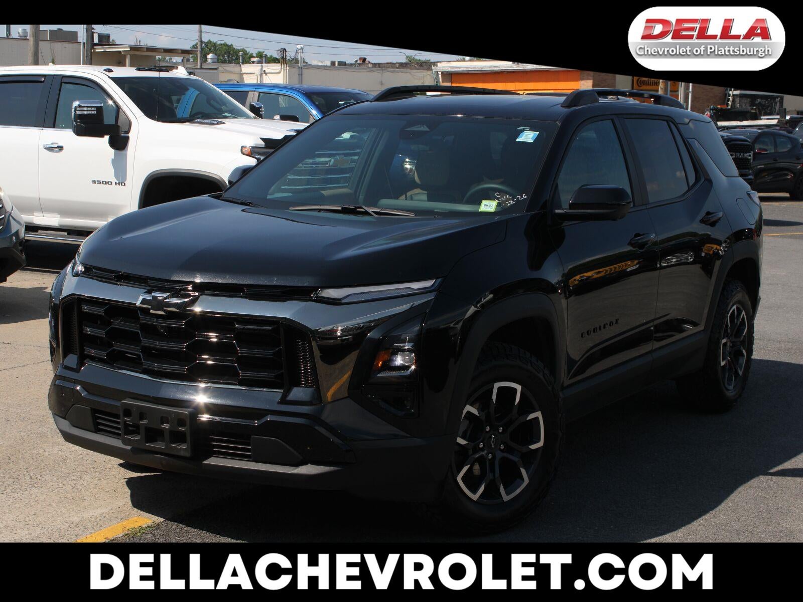 2025 Chevrolet Equinox ACTIV in Mosaic Black Metallic — front three-quarter view