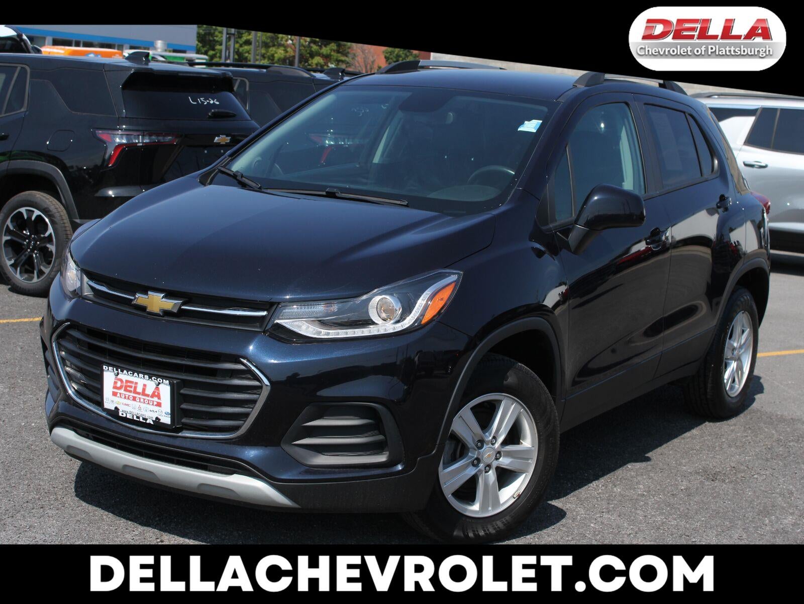 2022 Chevrolet Trax LT in Midnight Blue Metallic — front three-quarter view